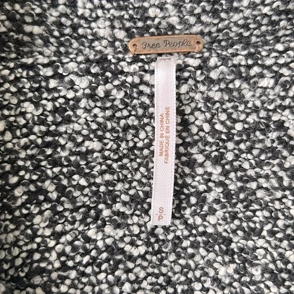 NWT Free People Wool Blend Slouchy Belted Coat - Picture 7 of 7